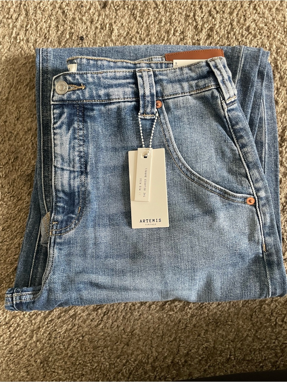 Artemis Design Co. Light Blue Boyfriend Jeans - Picture 3 of 3